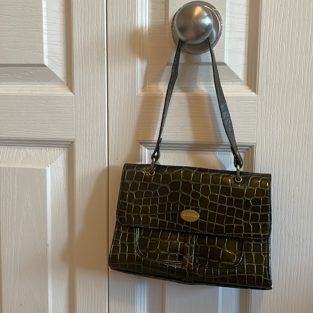 Kenneth Cole Crocodile Shoulder Small Mini Handbag